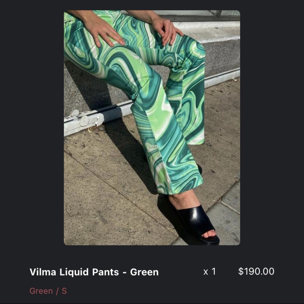 Hosbjerg Vilma Pants — Green - Picture 3 of 3
